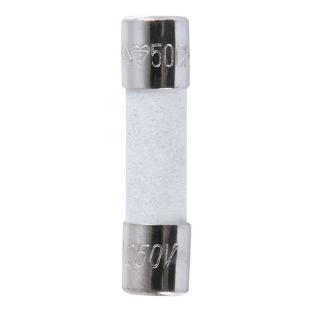 JANDORF Ceramic Fuse, S501 (FCD) Series, Fast-Acting, 8A, 250V AC 60725